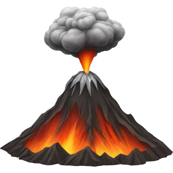 volcano agung emoji