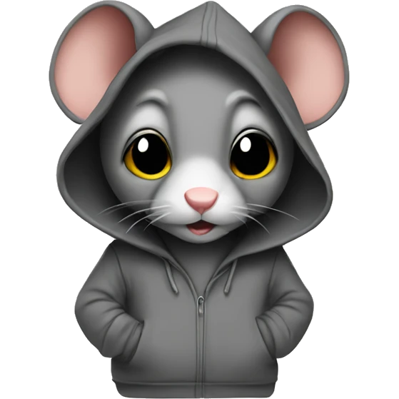 Rat in a hoodie emoji