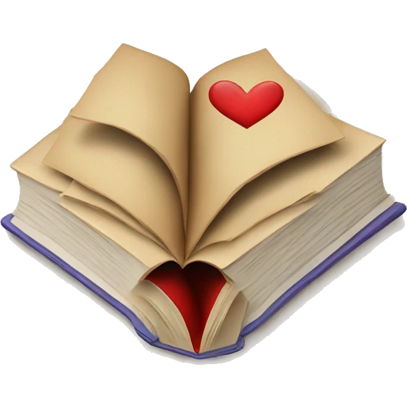 Book with hearts  emoji
