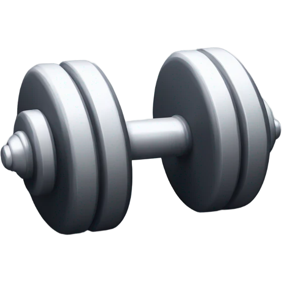 3d dumbell emoji  emoji