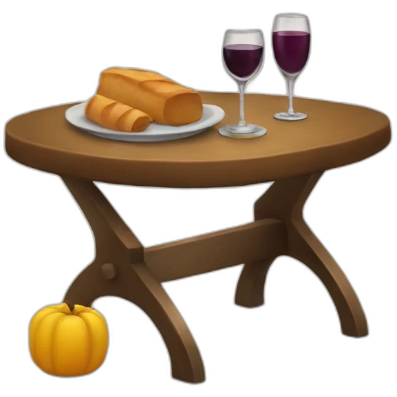 Shabbat table emoji
