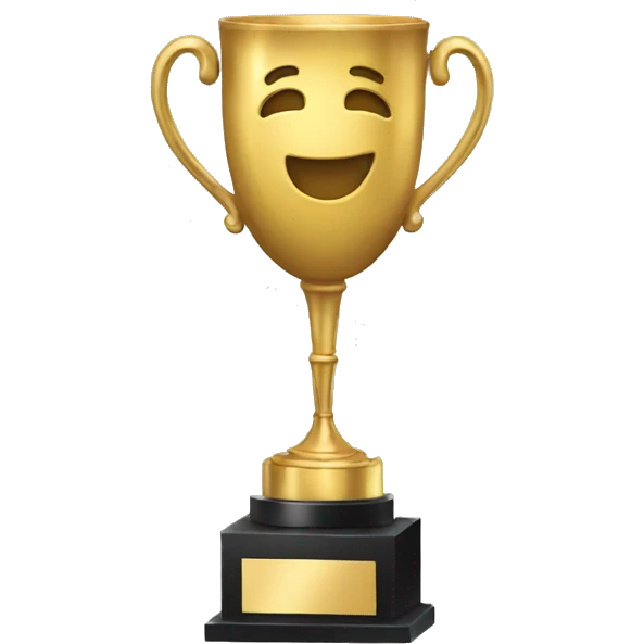 person with a trophie emoji