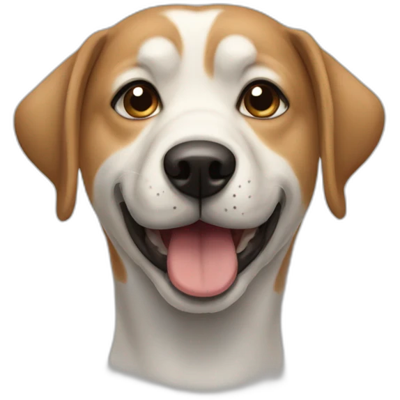 Chien qui mange emoji
