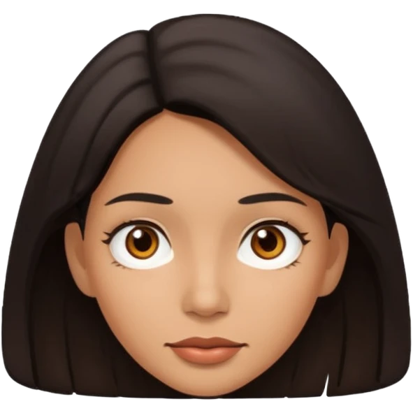 floating head of latino woman emoji
