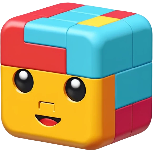 Pixel style 3d emoji