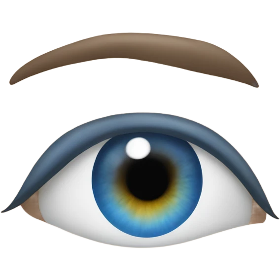 blue Eye, eyebrow emoji