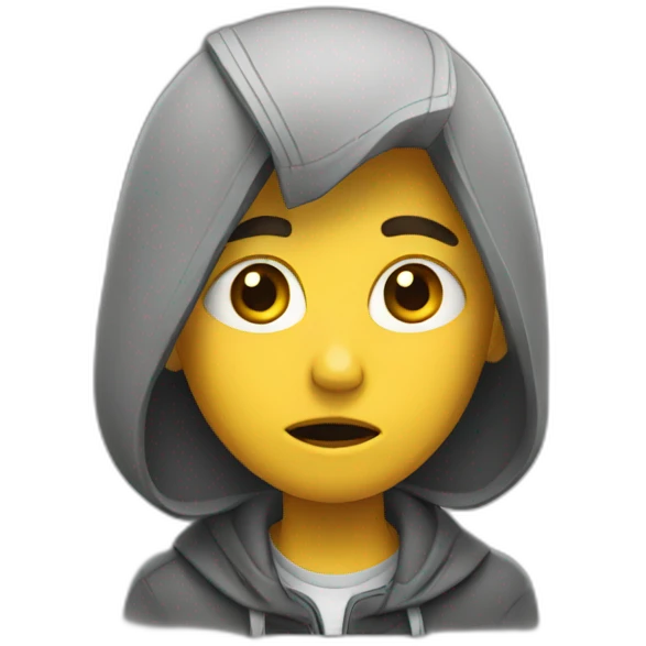 sad student emoji
