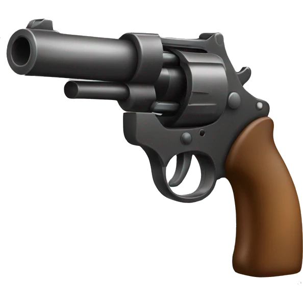 Una pistola de juguete emoji