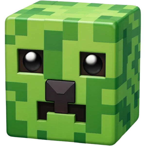 A Minecraft creeper emoji