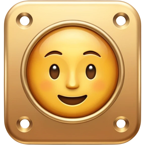 3D Brown golden apps and digital tools emoji