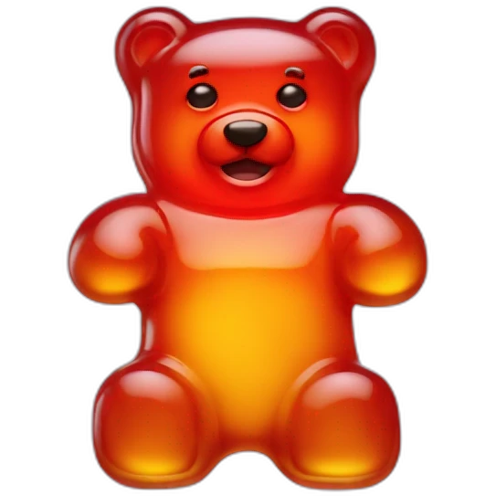 One Gummy bear emoji