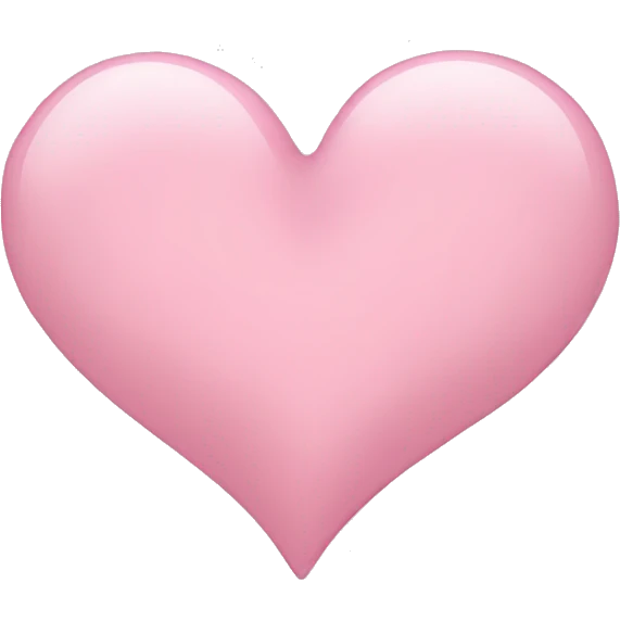 light pink heart emoji