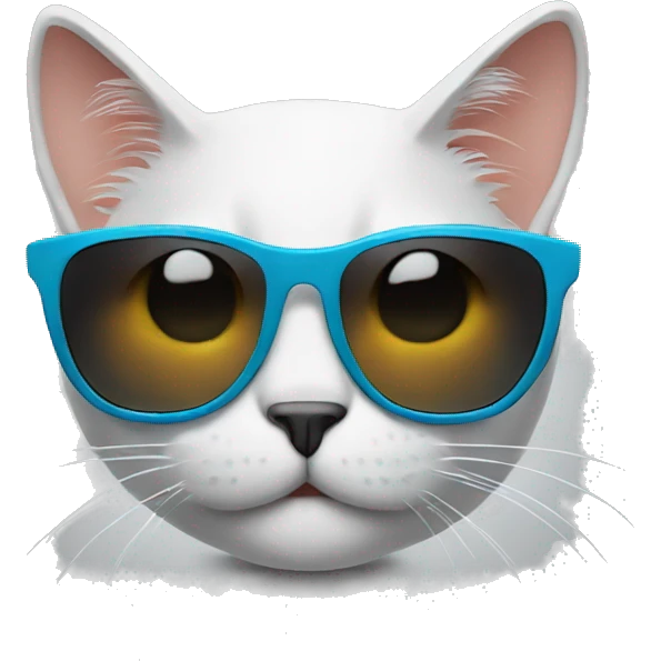 Cat with sunglasses emoji