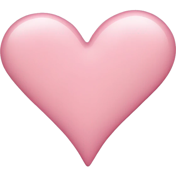 light pink heart emoji