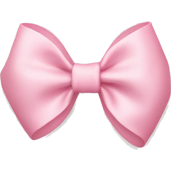 light pink bow on light pink bow emoji