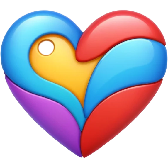 Colorful heart emoji