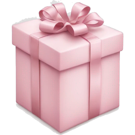 Light pink Christmas gifts under a white Christmas tree  emoji