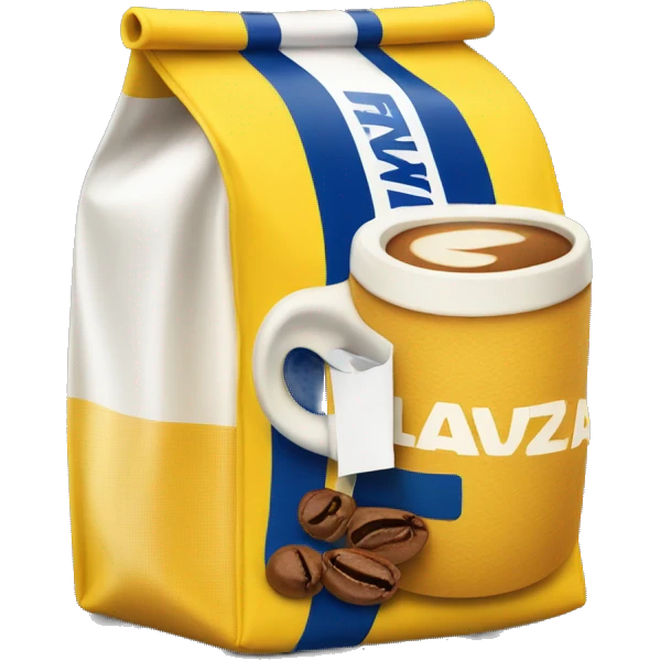 Lavazza coffee yellow bag emoji