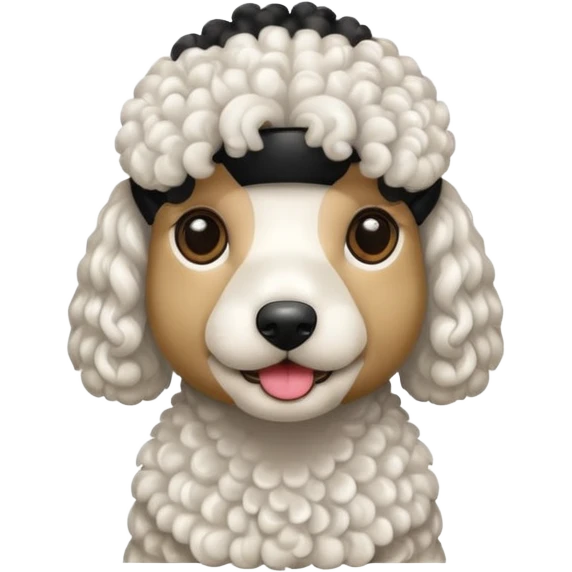 Perro caniche emoji