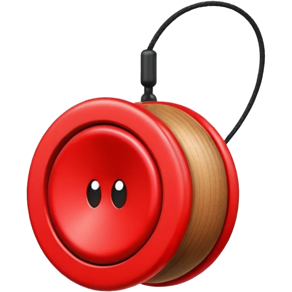 red yo yo emoji