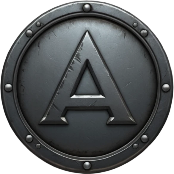 Create a custom emoji badge featuring a stylized, glossy letter “S”. Design the badge in the dark metallic Iron rank style from League of Legends. Use rough metal textures, dark gray tones, and a gritty, heavy look. Add subtle dim glows. Premium, sharp, and readable at small sizes.
 emoji