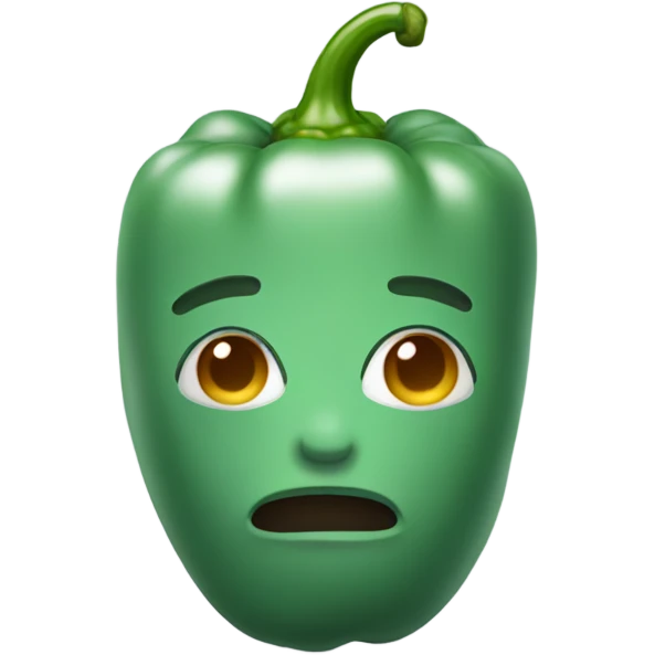calm pepper with face emoji