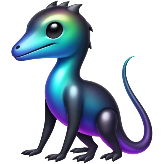  Iridescent gradient black dark fakemon-creature  emoji