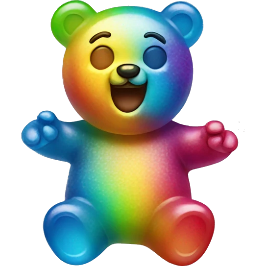 dizzy Gummy bear emoji
