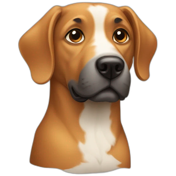 Dog on Adobe illustrator emoji