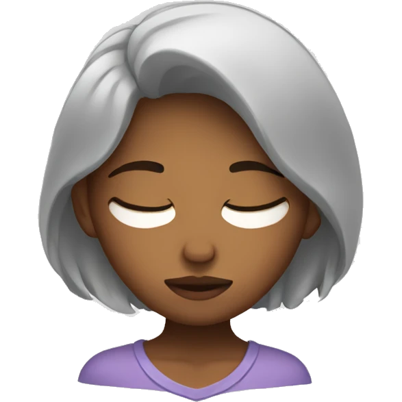 sleepy girl emoji