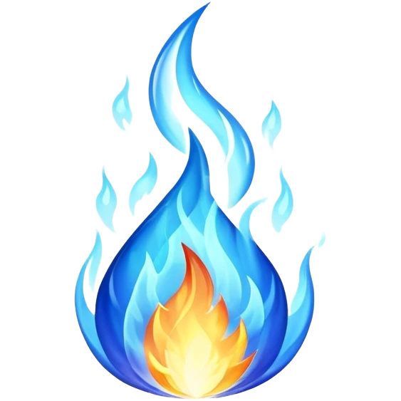 blue fire emoji