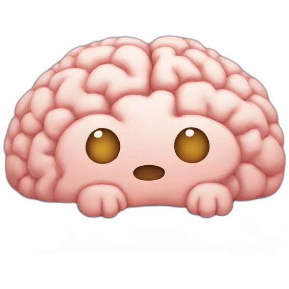 cozy brain emoji