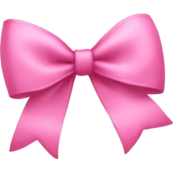 Pink bow emoji