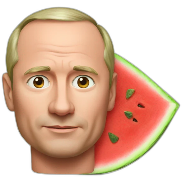 Watermelon Putin emoji