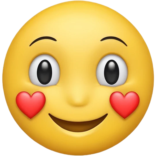 Smiley face with heart emoji