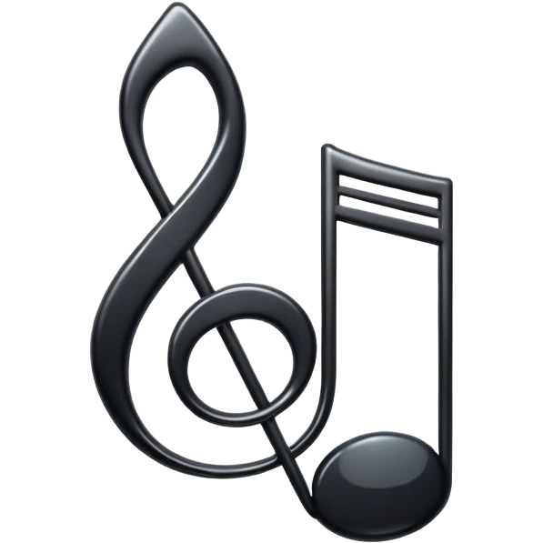 music note with a music disc emoji