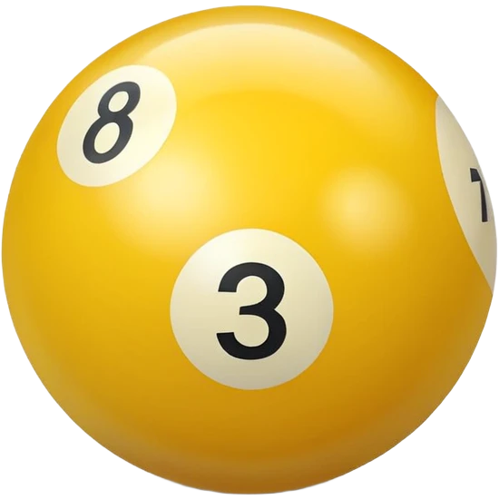 3 numbered billiard ball  emoji