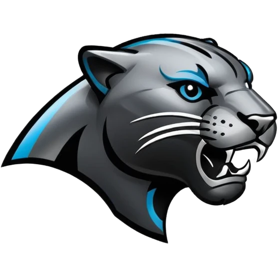 Panthers nfl team logo turned to the right emoji