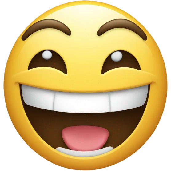 Smiling emoji holding their neck   emoji