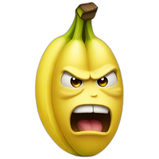 Banana angry emoji