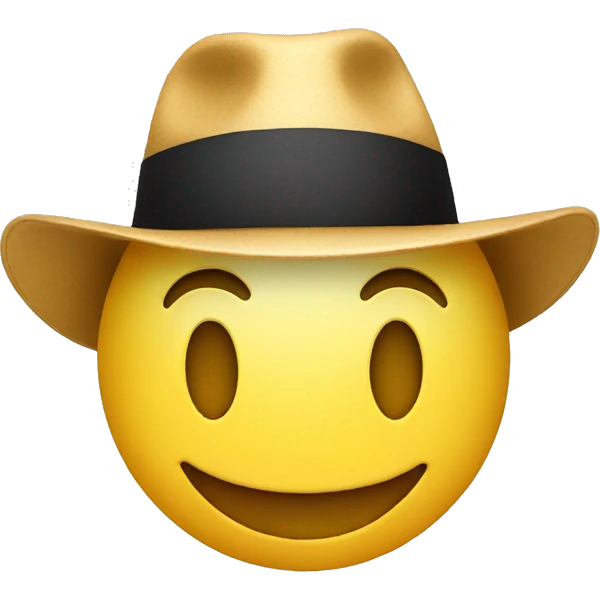smiley with hat emoji