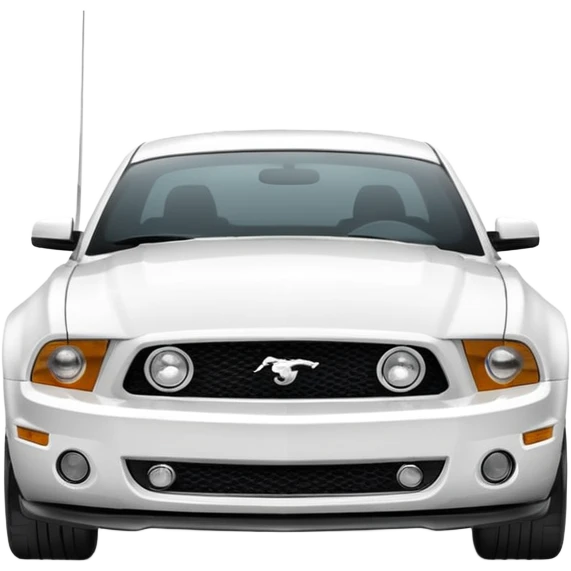 white mustang emoji
