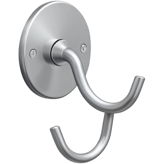 minimalist wall hook for coats with clean lines and rounded edges emoji