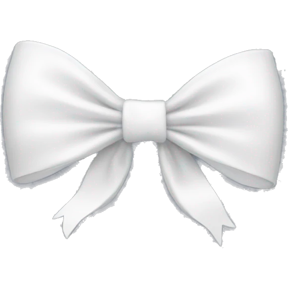 White bow emoji