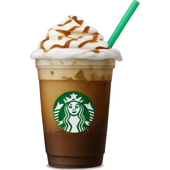 Iced Starbucks coffee emoji
