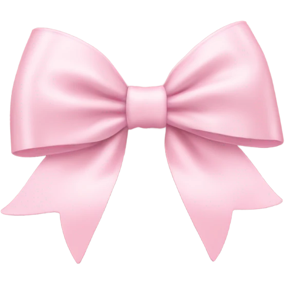 light pink bow on light pink bow emoji