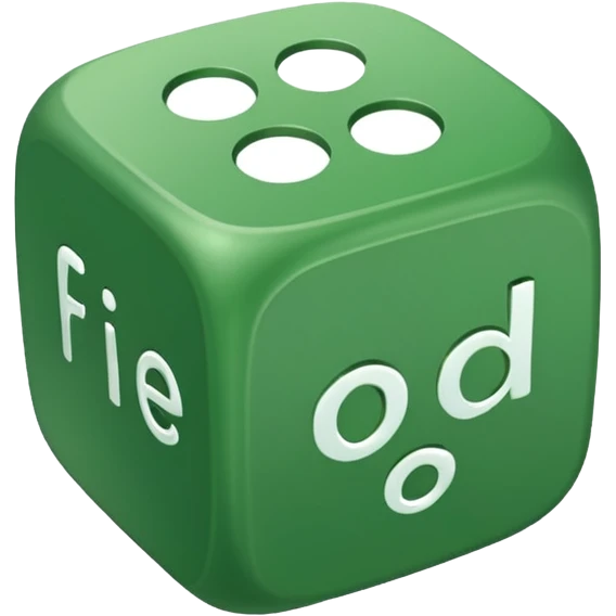 the green die "friend" emoji