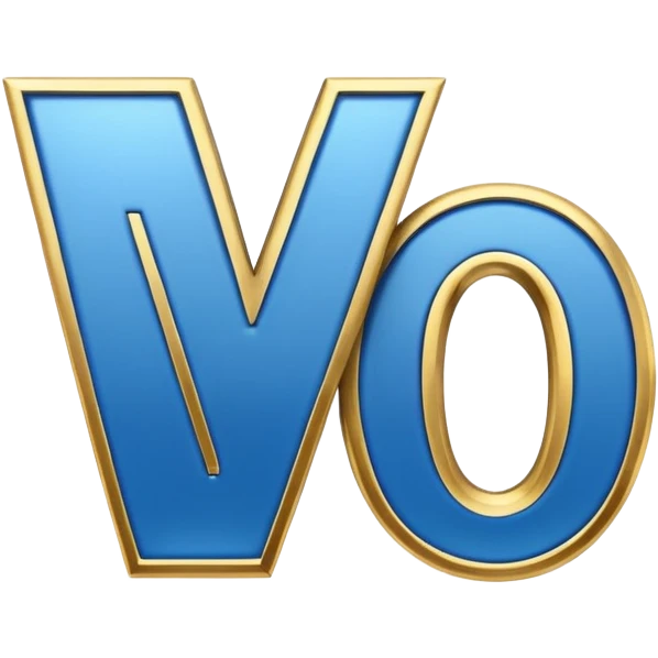 the word "no" in blue and gold emoji