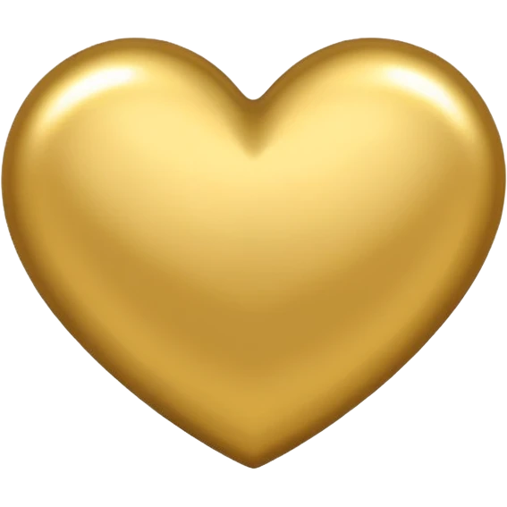 Gold heart  emoji