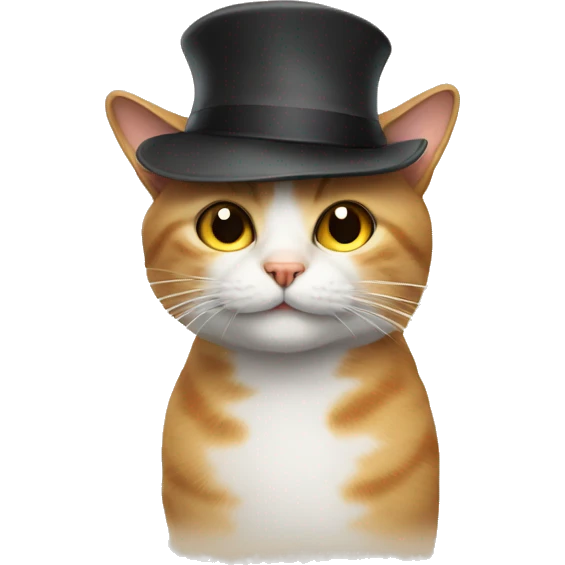 Cat whit a hat emoji